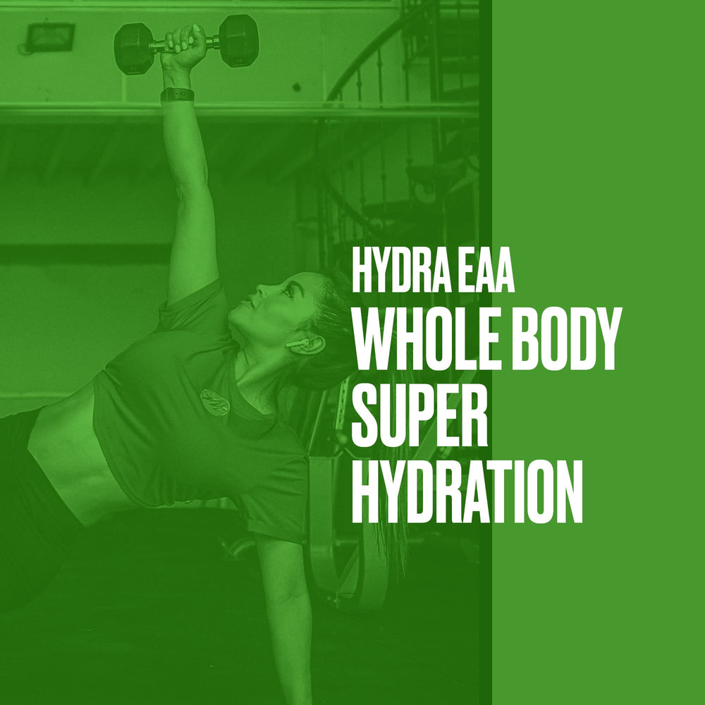 Metabolic Nutrition Hydra EAA foam on liquid indicates tasty post hydration option