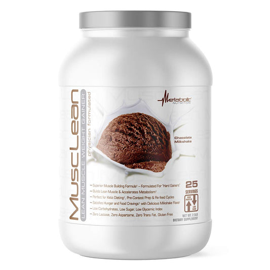 MusClean chocolate shake being poured for a high-protein keto meal.