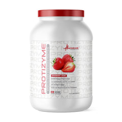 Metabolic Nutrition Protizyme bottle pour shows convenient on the go protein use