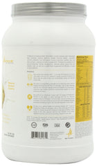 Metabolic Nutrition ProtiZyme label close-up emphasizes lactose-free and zero aspartame benefits.