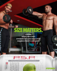 Metabolic Nutrition P.S.P mixed drink in glass with bold color and focus cue