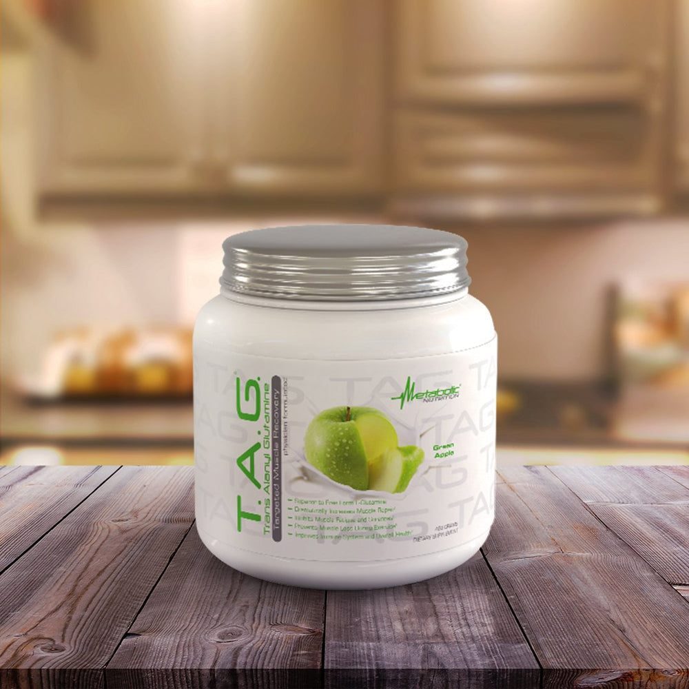 Metabolic Nutrition TAG post-workout routine supporting muscle recovery potential.