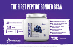 TriPep BCAA shaker ready for a green apple flavored drink during training.