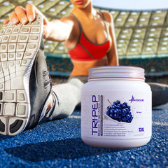 TRIPEP ingredient label highlighting the 2:1:1 BCAA profile.