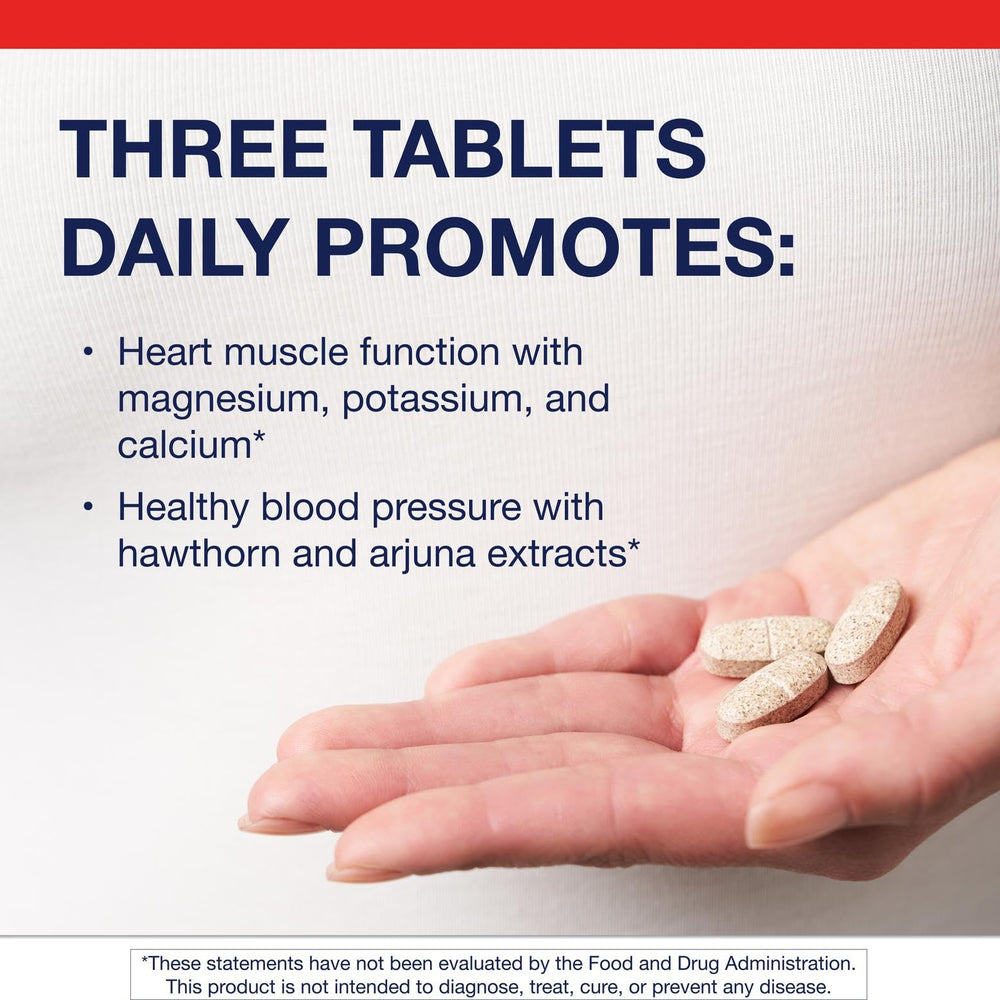 Metagenics Cardiogenics tablets close-up highlighting minerals for daily heart support