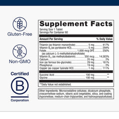 Hemagenics tablets pouring into hand, convenient daily iron supplement visual.