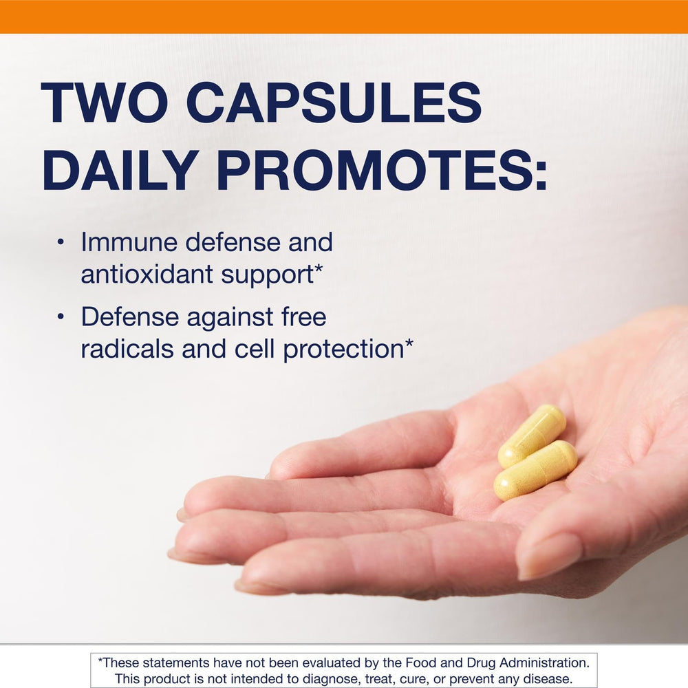 Closeup of Metagenics Immune Active capsules for daily immune support.