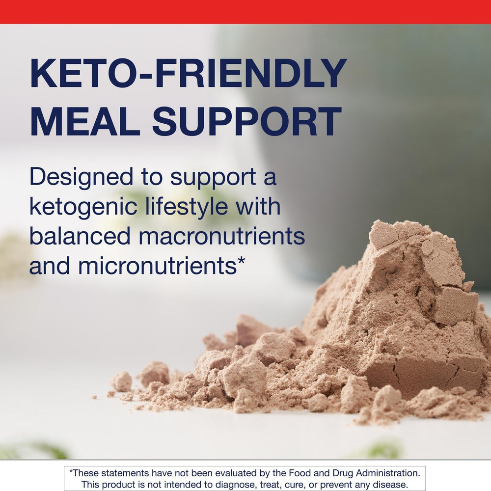 Metagenics Ketogenic Shake chocolate close-up of MCTs and minerals