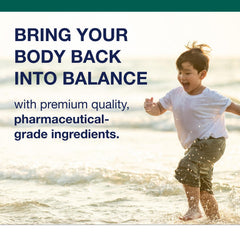 A daily routine scene with Metagenics MetaKids multivitamin bottle
