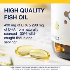 Pouring Metagenics OmegaGenics softgels for easy daily use and no fishy taste