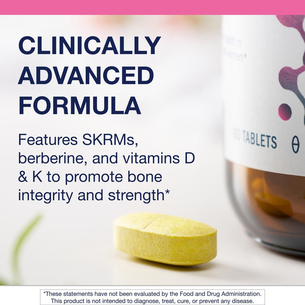 Metagenics Ostera-ingredients-panel features berberine and vitamins D & K for remodeling