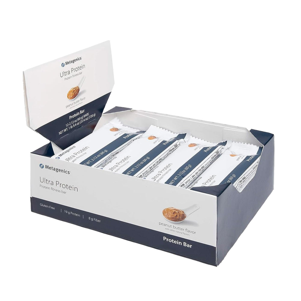 Metagenics Ultra Protein Bar Peanut Butter wrapper for on-the-go protein boost