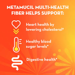 Metamucil psyllium husk fiber bottle illustrates plant-based fiber benefits.