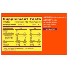 Metamucil sugar-free powder stirred into water to support regularity.