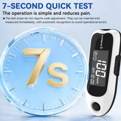 Metene S kit includes 50 test strips for daily monitoring