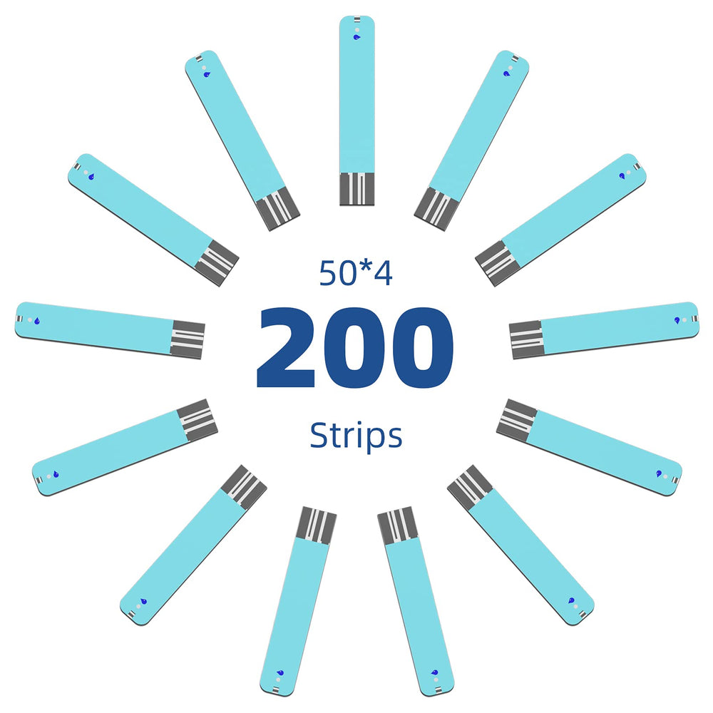 Metene TD-4116 test strips deliver results in about seven seconds.