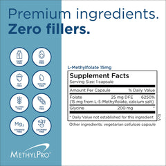 Daily-use setup with MethylPro capsules and water