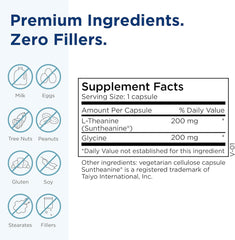 MethylPro L-Theanine 200mg capsules close-up highlighting balanced energy