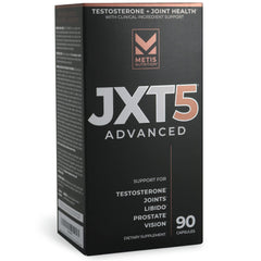 METISNutrition JXT5 bottle front showing 90 capsules for daily support