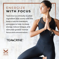 METISNutrition Pyro Stim 7 label closeup conveys clean energy and mood focus