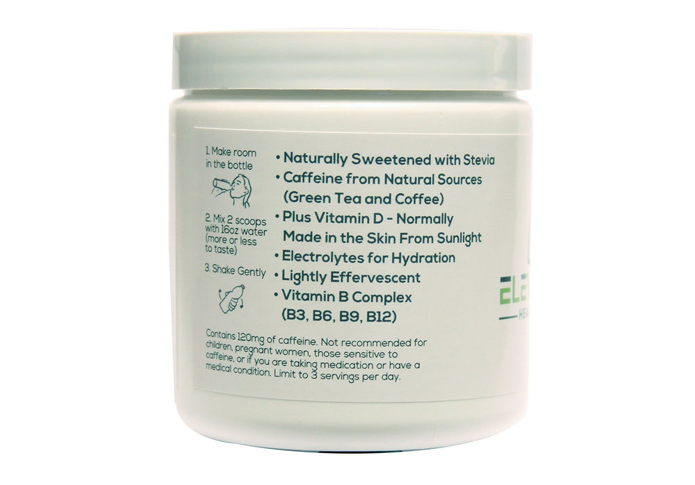 Mettle Energy powder scoop ready to mix for quick energy.
