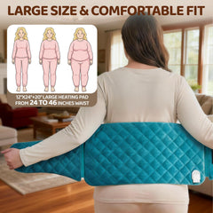 Mewaii heating pad LED controller shows easy, precise heat levels.