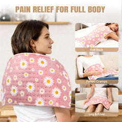 MewMix Daisy Heating Pad back sherpa texture for plush comfort