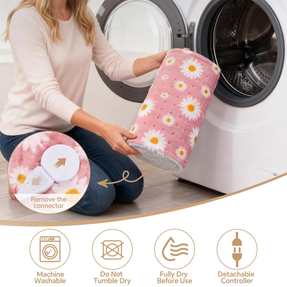 MewMix Daisy Heating Pad supports both dry and moist heat therapies