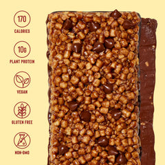 Mezcla puff-crispy texture zoom showing pea crisps and quinoa blend