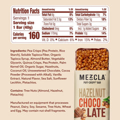 Mezcla 10g plant protein bar highlighting protein-rich plant ingredients.