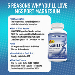 MgSport capsule in hand, part of a simple bedtime routine