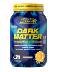 MHP Dark Matter bottle pour after training showing post-workout recovery use.