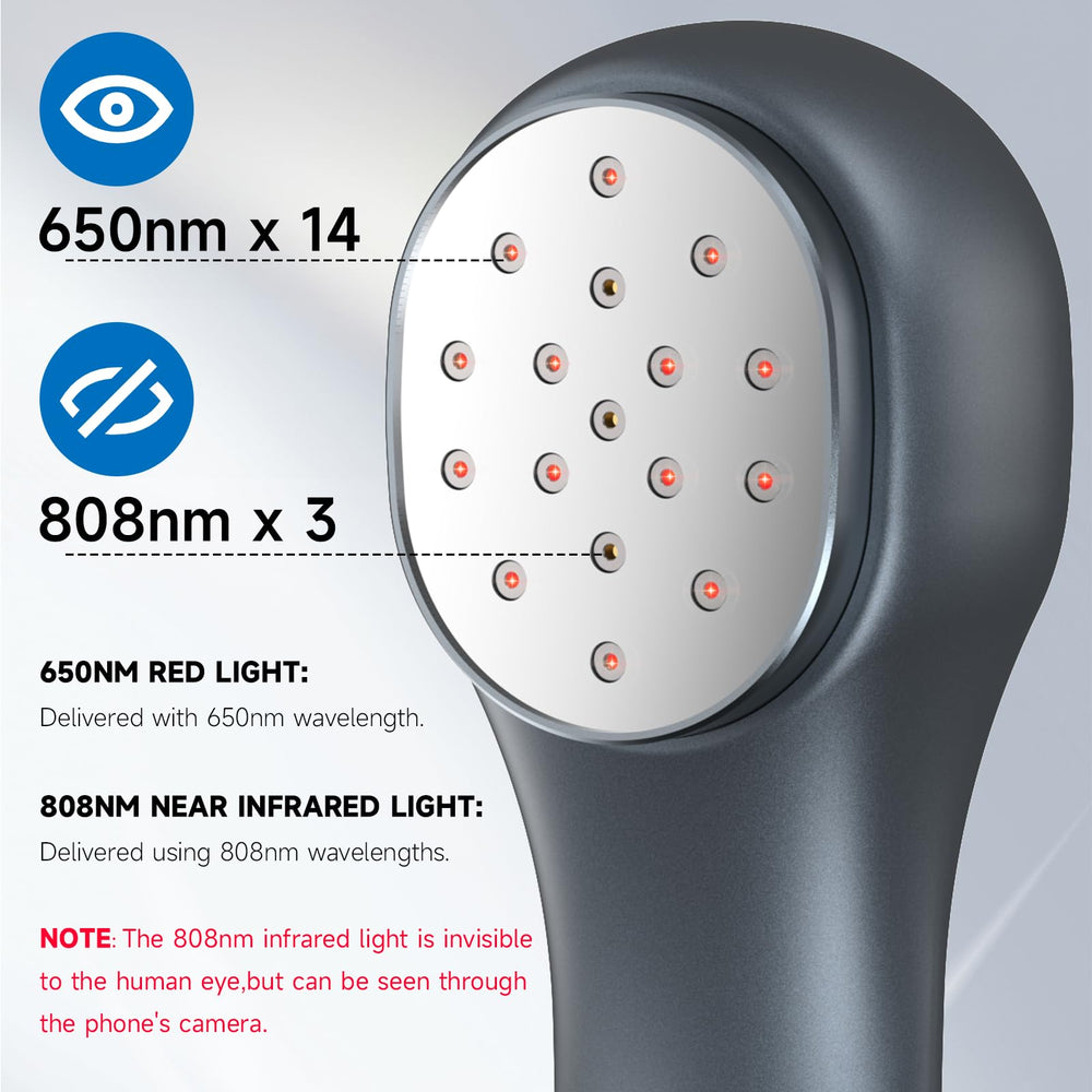 MHPoycd handheld red light device with LED display for precise timer control