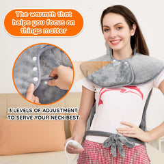 Mia&Coco wrap design offers secure fit for steady warmth.