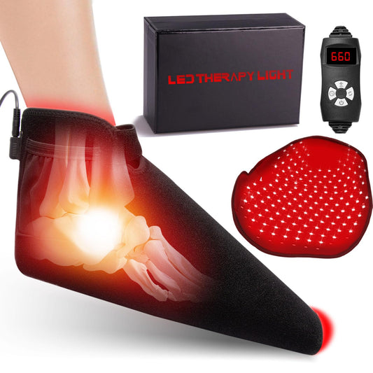 Miaimther red light foot boot front view for targeted foot therapy and relaxation