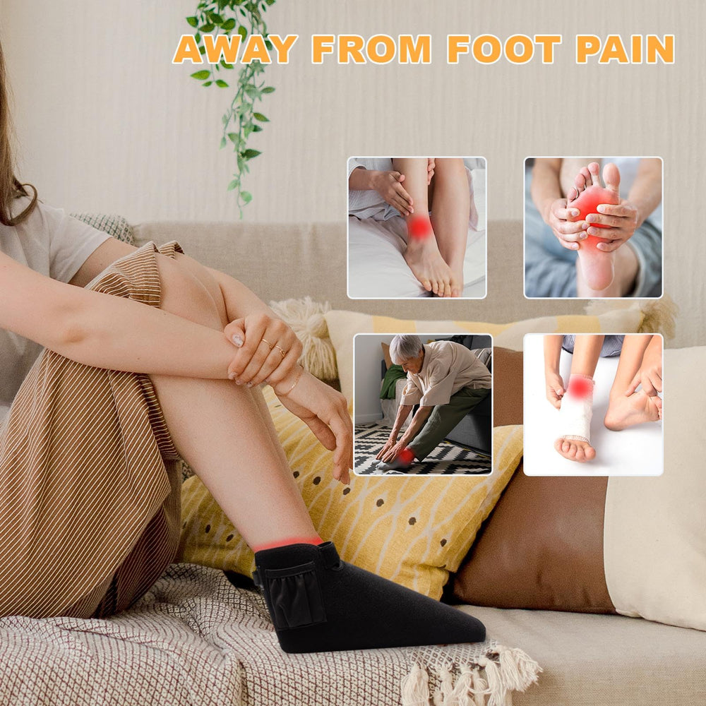 Miaimther red light foot boot side view promotes deep warmth and comfort during use