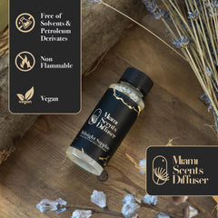 Diffuser in room with Miami Scents Midnight Sapphire Noir creates calming ambiance