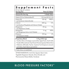 Close-up of Michael's Blood Pressure Factors vegetarian tablets