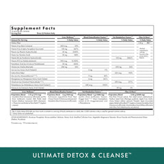 MICHAEL'S Detox bottle close-up features milk thistle and apple pectin for daily nutrition