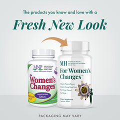 Michael's Health Women's Changes capsules close-up emphasizes vegetarian tablets.