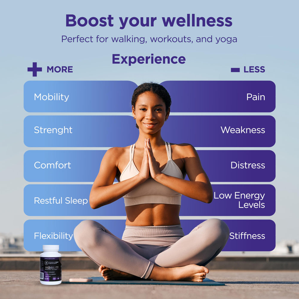 Michelle Peiret Mobility packaging box highlighting gluten-free and non-GMO promise