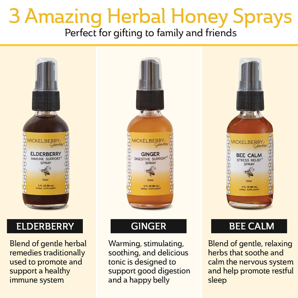 Mickelberry Gardens digestive support spray bottle, gentle after meals.
