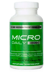 Micro Daily Supplement bottle, 1 month supply, supports daily nutrient routine.