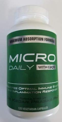 Micro Daily Supplement packaging front with MMF branding.