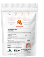 Micro Ingredients 95% curcuminoids highlight potent turmeric content in every softgel.