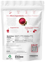 Micro Ingredients beet root powder scoop measures a precise 3.5 g dose