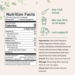 Micro Ingredients Concord grape powder ready to mix for a flavorful electrolyte boost.