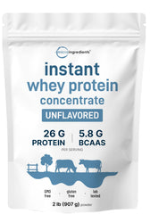 Micro Ingredients Instant Whey Protein Concentrate bag ready for post workout shake
