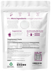 Micro Ingredients multi collagen stick pack contents ready to blend into beverages.