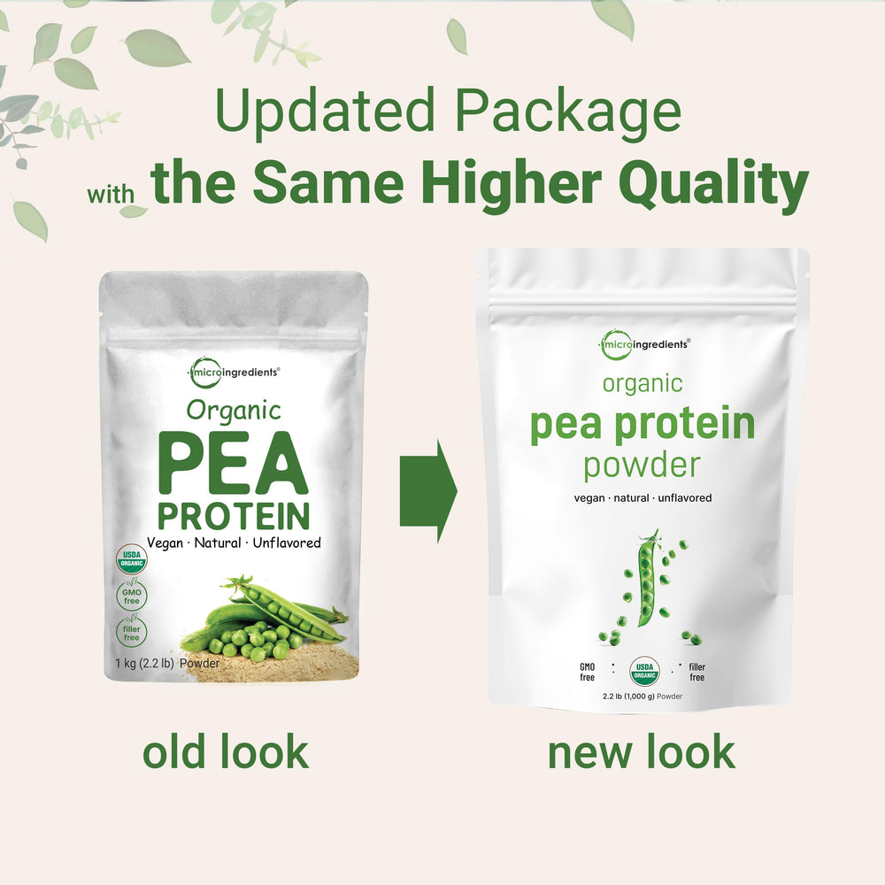 Micro Ingredients organic pea protein bulk bag ready for meal prep